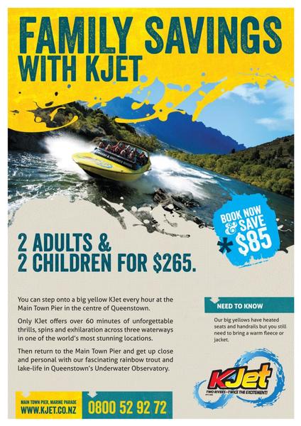 Kawarau Jet Family Saving Offer